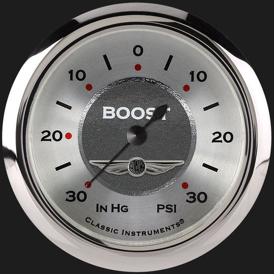 Classic Instruments AW341SRC All American 2 5/8" Boost/Vac Gauge