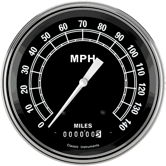 Classic Instruments TR56SLF Traditional - Speedometer Gauge 4-5/8"