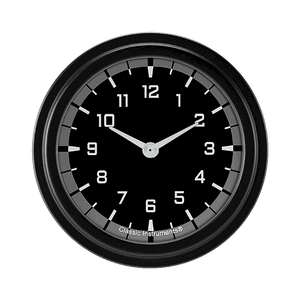 Classic Instruments AX92GBLF AutoCross Gray 2 5/8" Clock