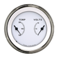 Classic Instruments CW74SLF Classic White - Dual Gauge 3-3/8" Temp & Volt