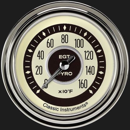 Classic Instruments NT398SLC Nostalgia VT 2 5/8" Exhaust Gas Temp. Gauge