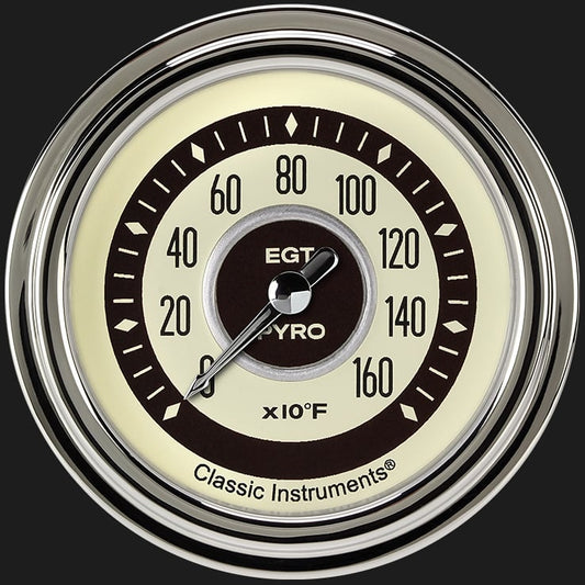 Classic Instruments NT398SLC Nostalgia VT 2 5/8" Exhaust Gas Temp. Gauge