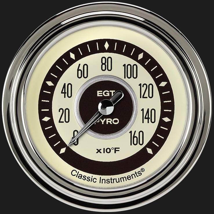 Classic Instruments NT398SLC Nostalgia VT 2 5/8" Exhaust Gas Temp. Gauge