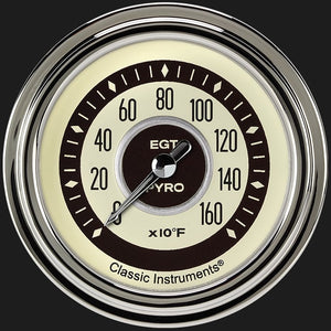 Classic Instruments NT398SLC Nostalgia VT 2 5/8" Exhaust Gas Temp. Gauge