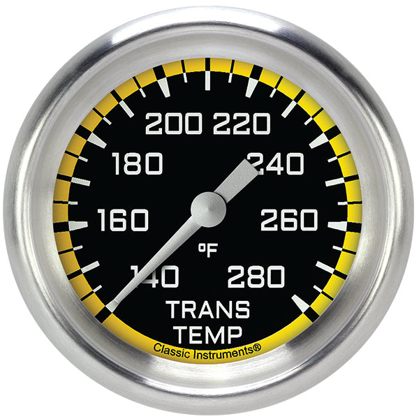 Classic Instruments AX327YAPF Autocross Yellow 2 5/8" Transmission Temperature