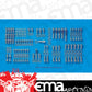 Chevy small block Gen III/IV 4.8L, 5.3L, 5.7L, 6.0L, 6.2L, 7.0L V8 534-9605 SB LS Series SS Hex Accessory Kit ARP Fasteners ARP534-9605