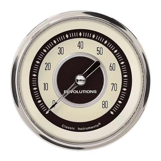 Classic Instruments NT80SHC Nostalgia VT - Tachometer 8K RPM 3-3/8"