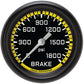 Classic Instruments AX367YBPF Autocross Yellow 2 5/8" Brake Pressure Gauge