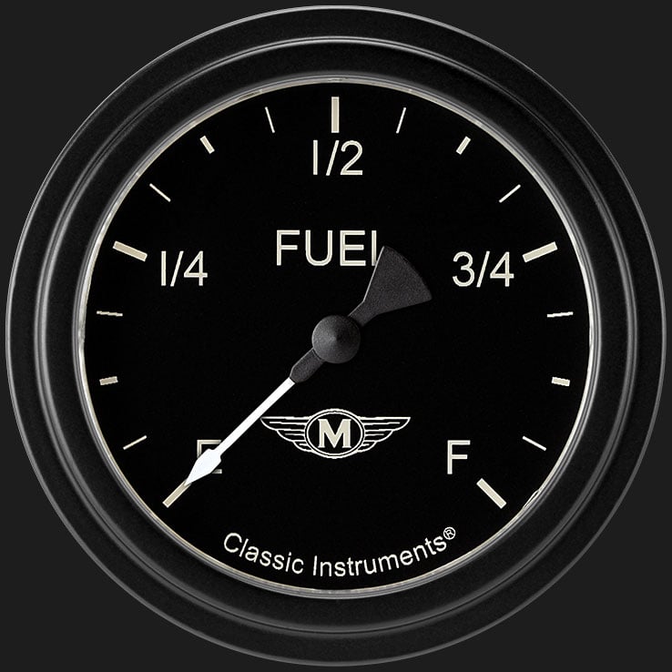 Classic Instruments MA309BLF Moal Bomber 2 5/8" Fuel Gauge
