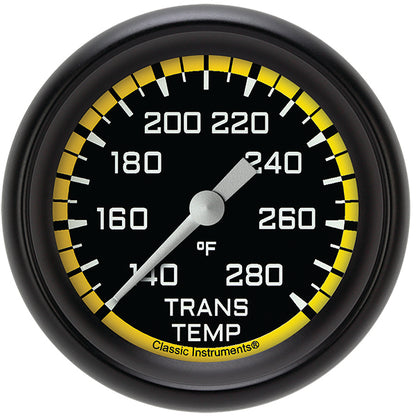 Classic Instruments AX327YBPF Autocross Yellow 2 5/8" Transmission Temperature