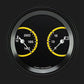 Classic Instruments AX74YBLF AutoCross Yellow 3 3/8" Temp & Volt Dual
