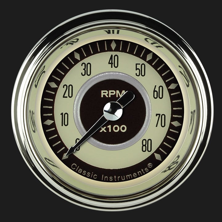 Classic Instruments NT183SHC Nostalgia VT 2-1/8" Tachometer