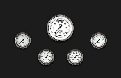 Classic Instruments WH135SLF White Hot Five Gauge Set 135