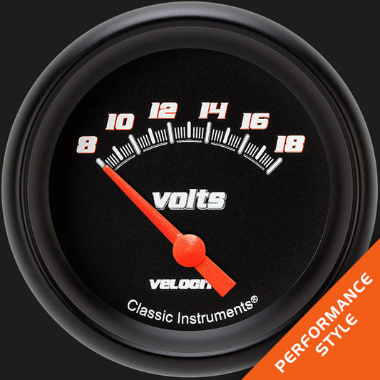 Classic Instruments VS230BBPF Velocity Black w/ Black Performance Bezel 2 5/8"
