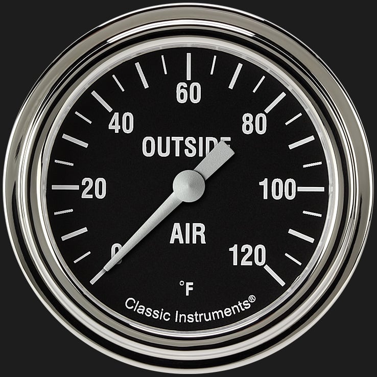 Classic Instruments HR399SLF Hot Rod 2 5/8" Outside Air Temp. Gauge