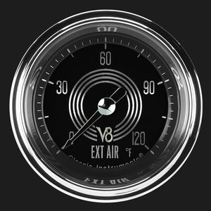 Classic Instruments V8SR199SHC V8 Speedster 2 1/8" Outside Air Temp. Gauge