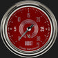 Classic Instruments V8RS342SLC V8 Red Steelie 2 5/8" Boost Gauge, 30 psi