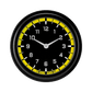 Classic Instruments AX92YBLF AutoCross Yellow 2 5/8" Clock