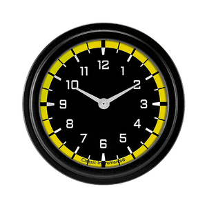 Classic Instruments AX92YBLF AutoCross Yellow 2 5/8" Clock