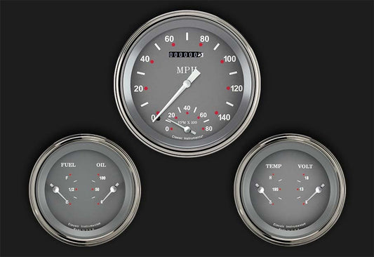 Classic Instruments SG61SLF SG - 3 Gauge Set 4-5/8" Speedtachular & 2x 3-3/8" Duals