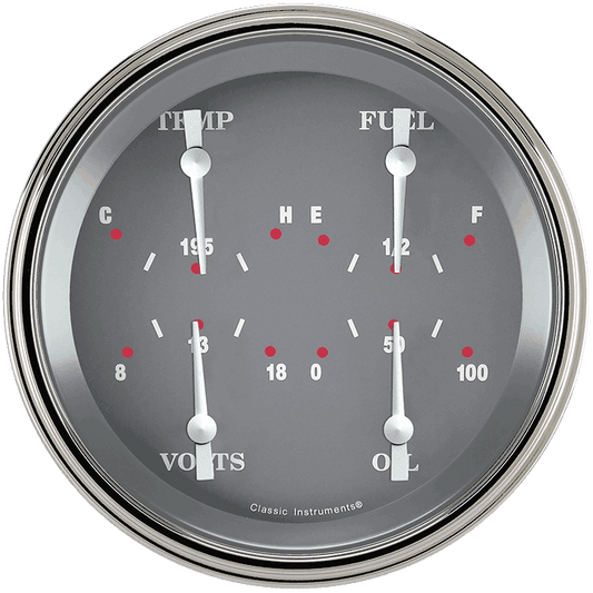 Classic Instruments SG75SLF SG - Quad Gauge 4-5/8" (240-33 OHM)