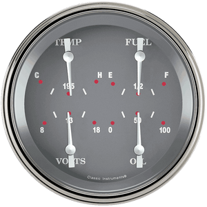 Classic Instruments SG75SLF SG - Quad Gauge 4-5/8" (240-33 OHM)