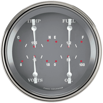 Classic Instruments SG75SLF SG - Quad Gauge 4-5/8" (240-33 OHM)