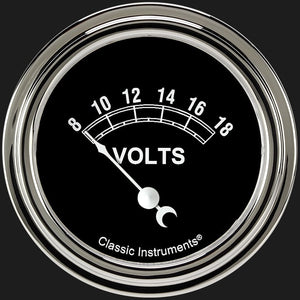 Classic Instruments TR230SLF Traditional 2 5/8" Volt Gauge