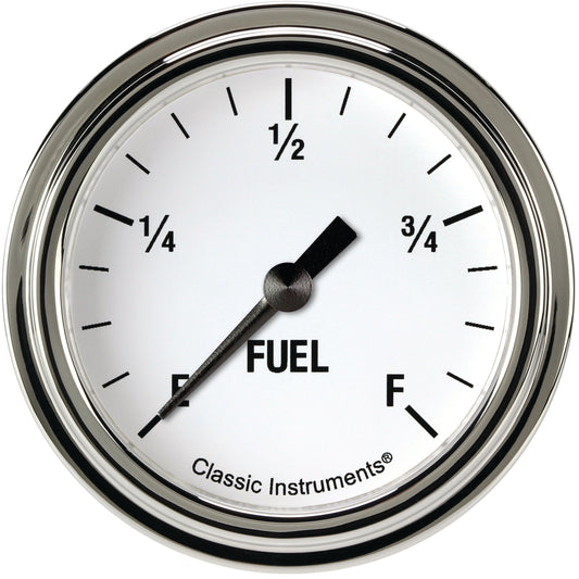 Classic Instruments WH309SLF White Hot 2 5/8" Fuel Gauge