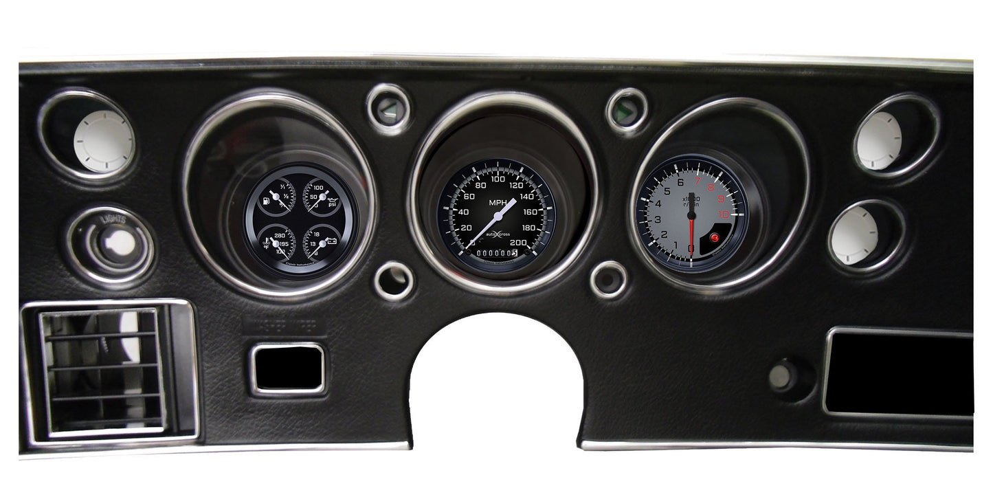Classic Instruments CV70AXG-LS AutoCross Gray 1970-72 Chevelle SS Package LS Sending Unit