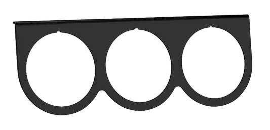 Classic Instruments MT59 Under Dash Panel / 3 Holes for 2 5/8 Gauges