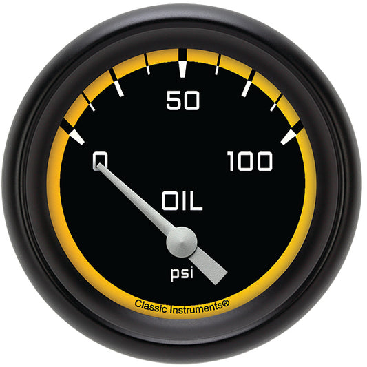 Classic Instruments AX281YBPF Autocross Yellow w/ Black Performance Bezel 2 5