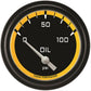 Classic Instruments AX281YBLF Autocross Yellow w/ Black Bezel 2 5/8" Oil Pres