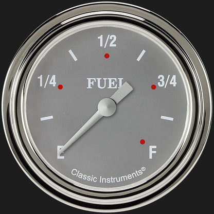 Classic Instruments SG309SLF Silver Gray 2 5/8" Fuel Gauge