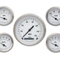 Classic Instruments WH00SLF White Hot - 5 Gauge Set 3-3/8" Speedo, 2-1/18" Fuel, Oil, Temp, Volts