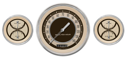Classic Instruments NT64SLC Nostalgia VT - 3 Gauge Set 4-5/8" Speedo & 2x 3-3/8" Duals