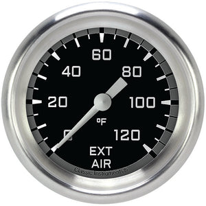 Classic Instruments AX399GAPF Autocross Gray 2 5/8" External Air Temp. Gauge