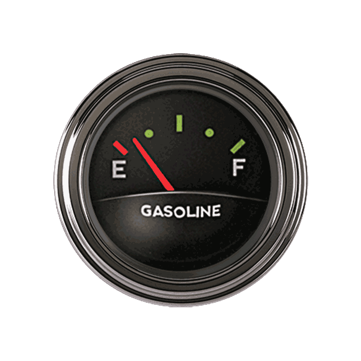 Classic Instruments TE11ASLF Tetra Series, Authentic Fuel Gauge 75-10