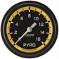 Classic Instruments AX398YBLF Autocross Yellow 2 5/8" Exhaust Gas Temp. Gauge