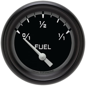 Classic Instruments AX211GBLF Autocross Grey w/ Black Bezel 2 5/8" Fuel 75 - 1