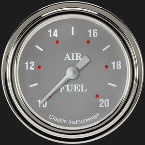 Classic Instruments SG394SLF Silver Gray 2 5/8" Air Fuel Ratio Gauge