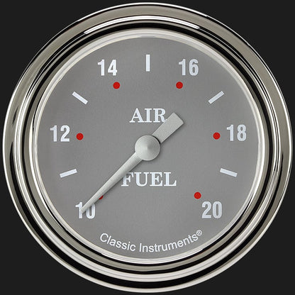 Classic Instruments SG394SLF Silver Gray 2 5/8" Air Fuel Ratio Gauge