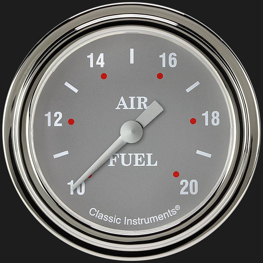 Classic Instruments SG394SLF Silver Gray 2 5/8" Air Fuel Ratio Gauge