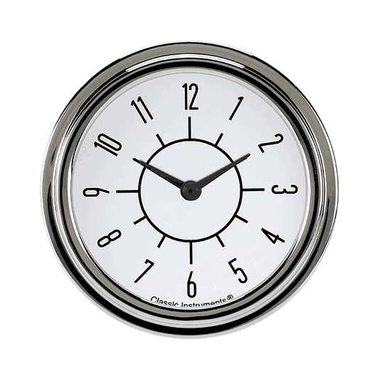 Classic Instruments SX92WSLF 6-Pack Matching White 2 5/8" Clock