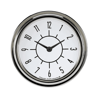 Classic Instruments SX92WSLF 6-Pack Matching White 2 5/8" Clock