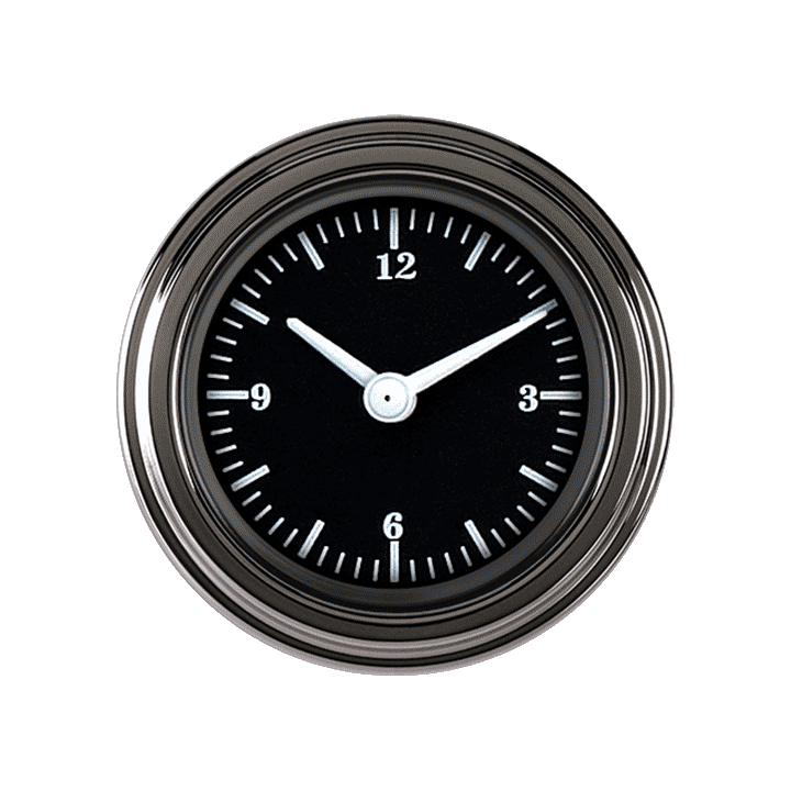 Classic Instruments HR90SLF Hot Rod - Clock Gauge 2-1/8"