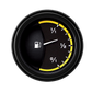 Classic Instruments AX09YBLF Autocross Yellow - Fuel Gauge 240-33 OHM 2-1/8"