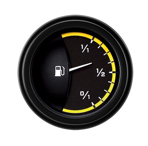 Classic Instruments AX09YBLF Autocross Yellow - Fuel Gauge 240-33 OHM 2-1/8"