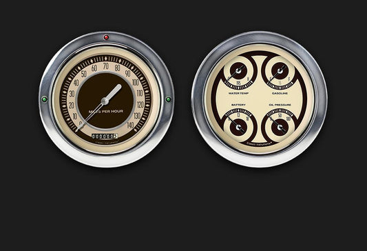 Classic Instruments CT54NT52 Nostalgia VT 1954-55 Chevy Truck Gauge Package