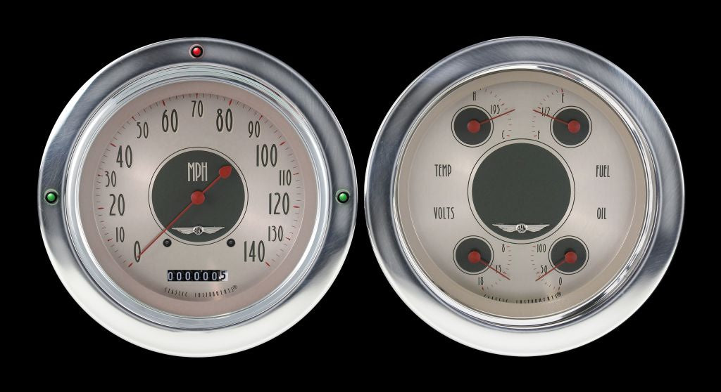 Classic Instruments CT54AN52 All American Nickel 1954-55 Chevy Truck Gauge Package